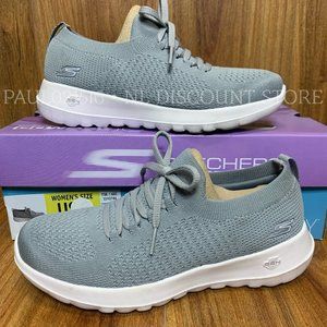 SKECHERS Women's Go Walk Performance Joy Slip-on Sneaker, Gray, Select Your Size